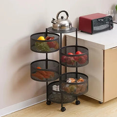 Premium Metal Vegetable Round Basket