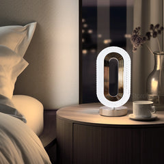 Oval Crystal LED Table Lamp - Decorative Night Light with Touch Sensor | Modern Design