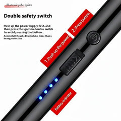 USB Rechargeable Electric Metal Lighter – Windproof, Flameless & Durable
