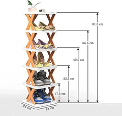 Elegant 5 Layered Multicolor Shoe Rack For Convenient Storage