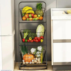 Luxurious 3 Layered Multi-Purpose Basket Stand