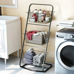 Luxurious 3 Layered Multi-Purpose Basket Stand
